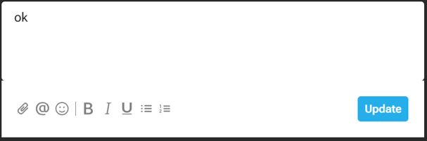 The Text area